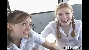 Cute schoolgirl drilled eternal plus takes a liberal facial ejaculation